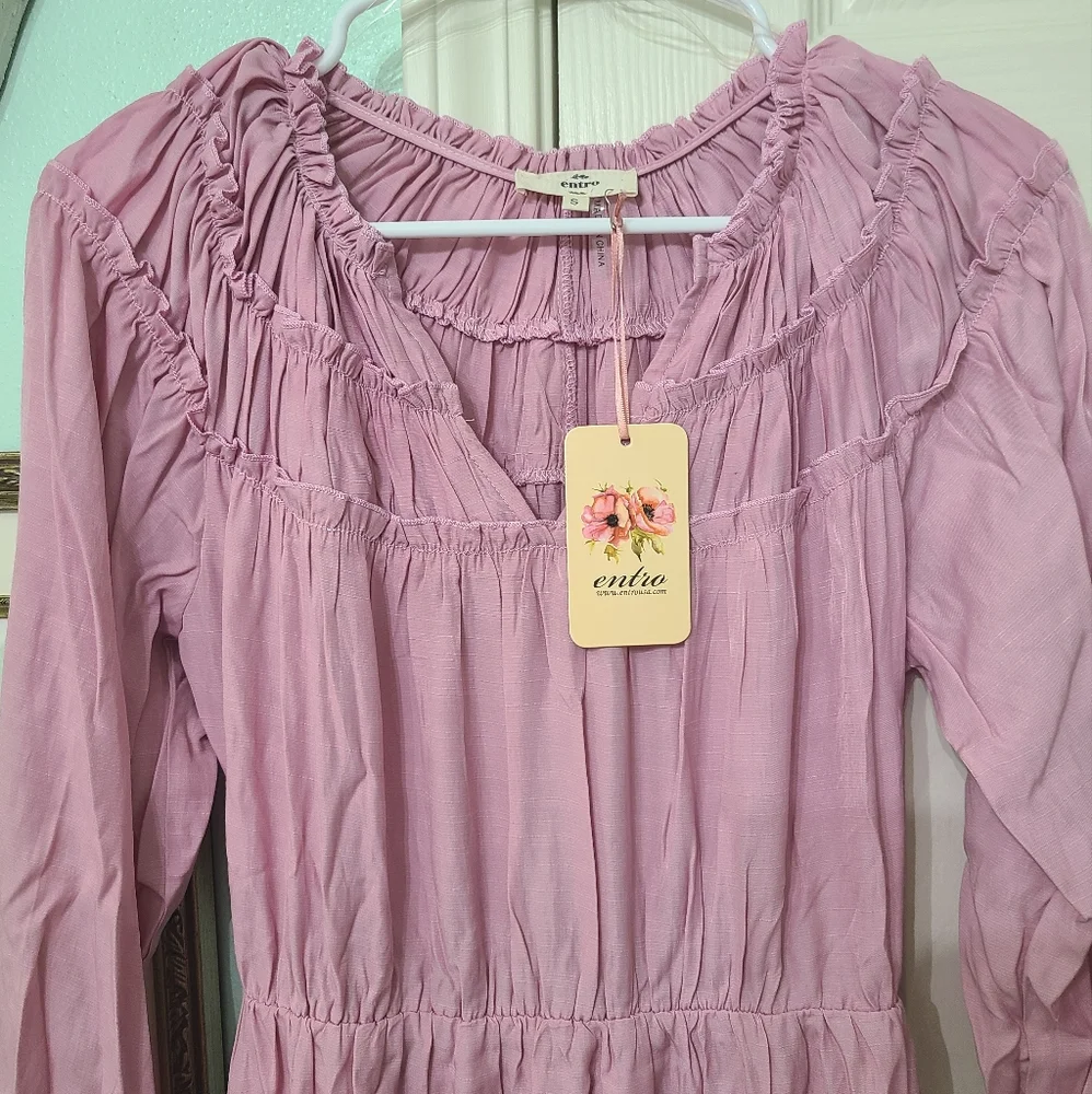 🔴SOLD🔴NWT Entro Pink Dress - Picture 5 of 7